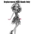 thumbnail image 6 of Replacement Parts for Monster High Doll Set -CHW59 ~ 17" Frightfully Tall Ghouls Gooliope Jellington Doll ~ Replacement Pink Hands, 6 of 6