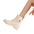 thumbnail image 1 of Zapatos Lluvia Al Tobillo Botas Chelsea Impermeables Antideslizantes para Exteriores Mujer, 1 of 9