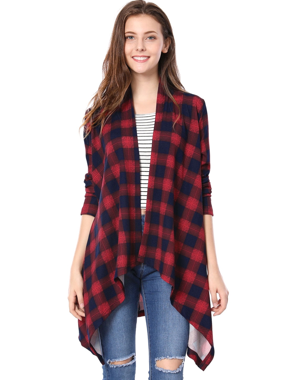 Women's Loose Open Front Handkerchief 