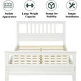 thumbnail image 3 of Bellemave Full Size Bed Frame, Wood Platform Bed with Headboard and Footboard for Teens Adults (White), 3 of 9