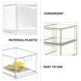 thumbnail image 2 of HOMEMAXS Transparent Plastic Drawer Organizer for Storage in Bedroom Bathroom Vanity Kitchen 2 Pcs 6.3x4.7x2.8 Inch, 2 of 8