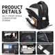 thumbnail image 2 of Mochila BICPSRO negra para hombre y mujer, escuela, 30 litros, con puerto USB, 2 of 7