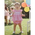 thumbnail image 5 of BemeyourBBs Infant Baby Girl Birthday Outfits 1st 2nd 3rd Years Old Birthday Clothes Ruffle Short Sleeve Bowknot Tank Tops Bubble Shorts Set Toddler Baby Girl Summer Clothes, 5 of 8