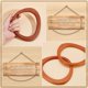 thumbnail image 4 of 4 asas de bolso en forma de D, 2 colores, asas de madera de repuesto, asas decorativas para bolsos, asas suaves para bolsos de mano, 4 of 6