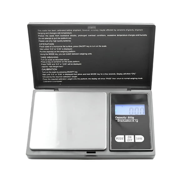 GJX Digital Small Scale 500G/0.01G Accuracy Gram And Ounces Scale For Jewelry, Powder, Coin, Food Kitchen Pocket Scale With Tare, Backlight Display, Auto Shutoff