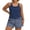 #068-Blue, variant on Roncen Women's Plus Size Swim Romper One Piece Swimsuits Modest Bathing Suit with Pockets