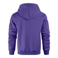 thumbnail image 5 of LWavelet Men's Quarter Zip Hoodie with Utility Pockets - Casual Everyday Fall Winter Pullover Purple M, 5 of 6