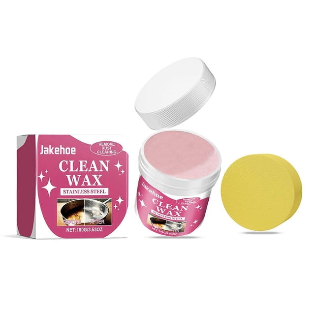 Multi-Purpose Cleaning Wax 100g Stainless Steel Polish Degreaser for Kitchen Appliances & Surface