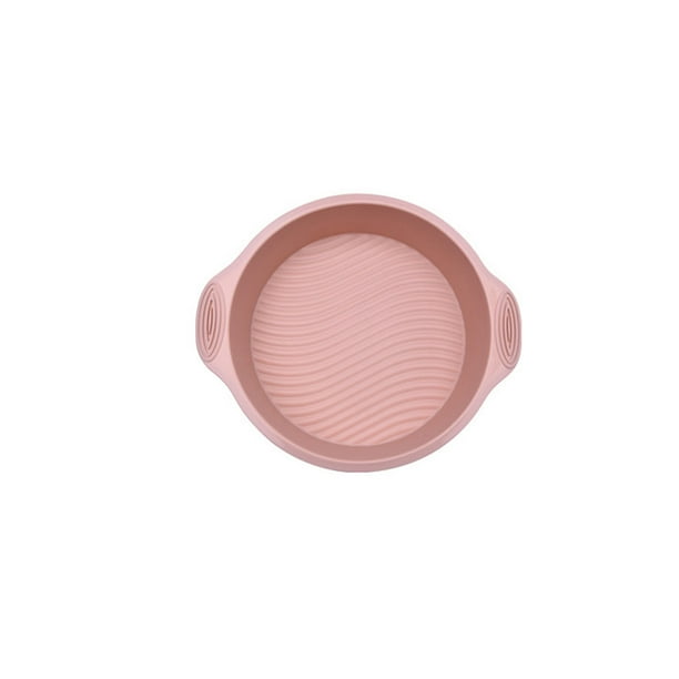 Naiovety Molde grueso de silicona para pasteles, moldes para magdalenas de forma redonda, utensilios de cocina para hornear, accesorios de Herramientas y accesorios para hornear Rosa