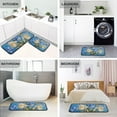 thumbnail image 4 of Blue Flowers in Pots Kitchen Mat Set of 2 Cushioned Non Slip Rugs for Bedroom Floor Runner Mats, 4 of 7