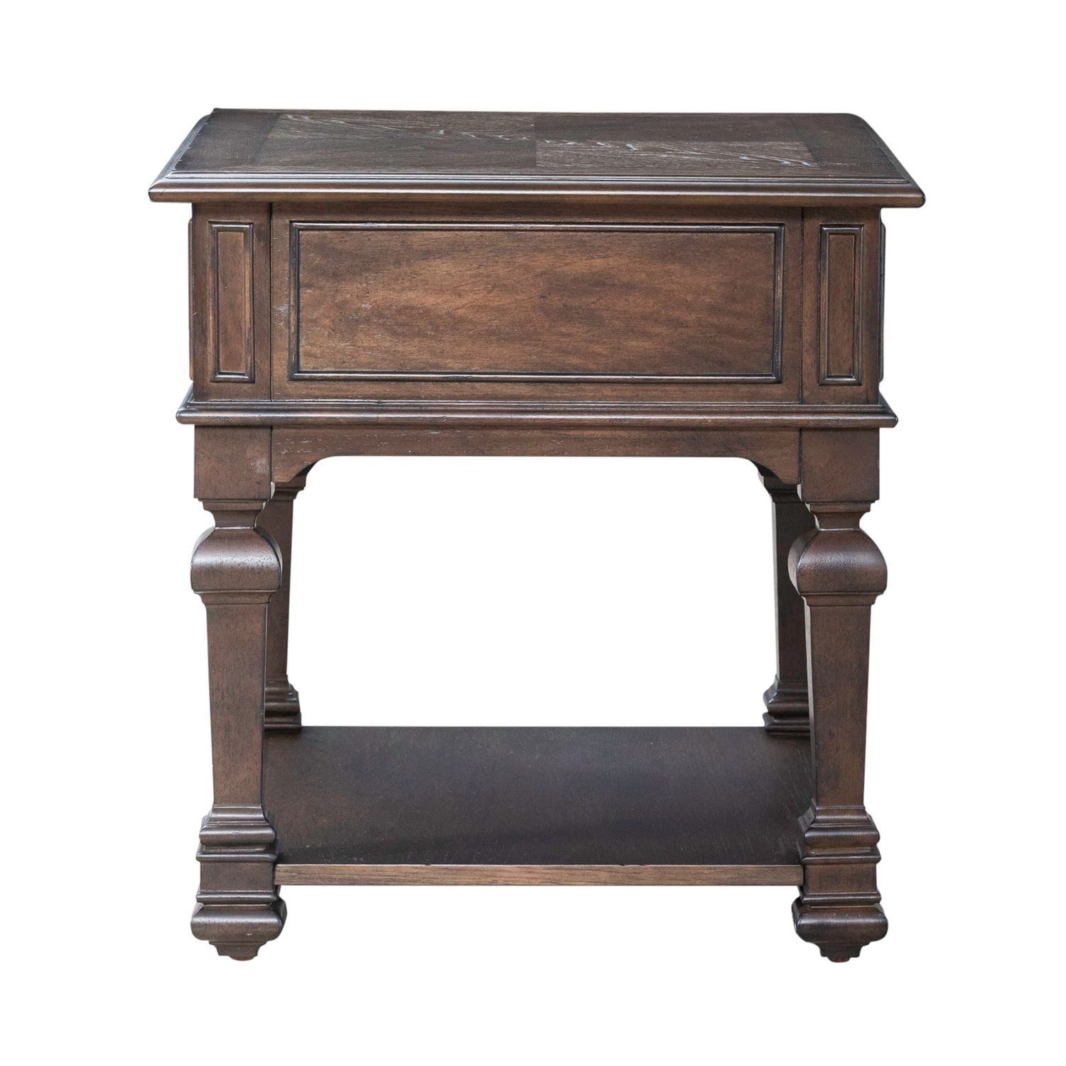 Liberty Furniture Providence Park Drawer End Table for Living Room - Chateau Brown