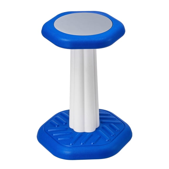 Kids Wobble Chair Active Stool with Sponge Cushion Improves Focus Posture Calm for School Home Age 7 14 Blue