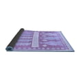 thumbnail image 2 of Ahgly Company Indoor Square Southwestern Blue Country Area Rugs, 5' Square, 2 of 4