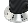 thumbnail image 4 of Black 15mm Top 6mm Shaft Insert Dia Potentiometer Knob Cap w Turn Counting Dial, 4 of 4