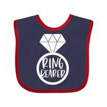Inktastic Ring Bearer Wedding Party Boys or Girls Baby Bib