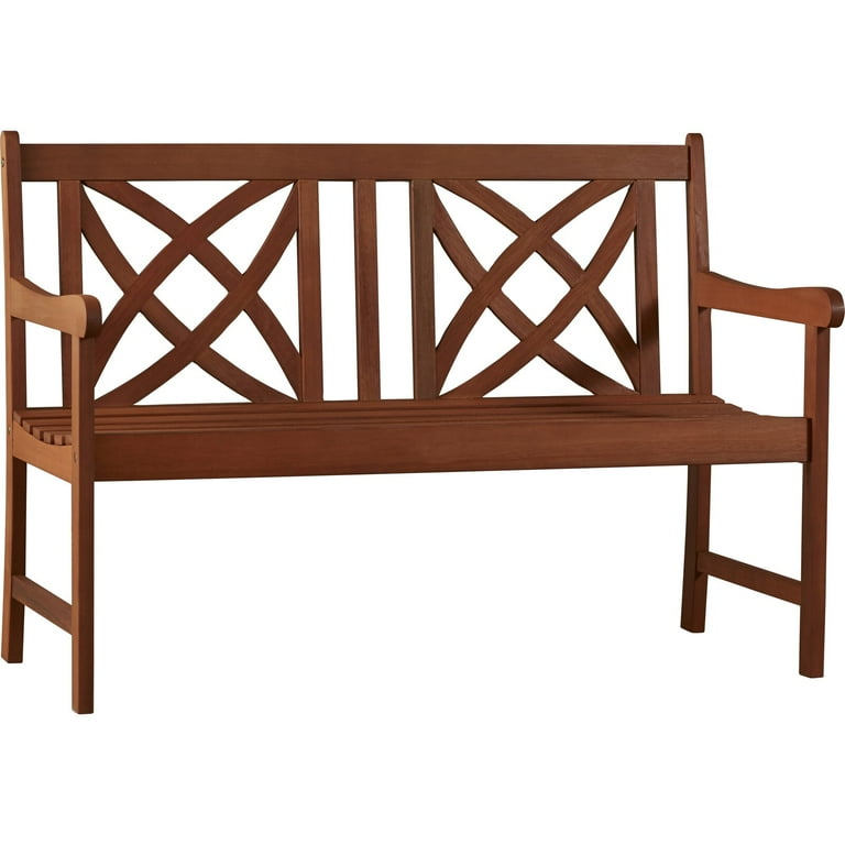Maliyah Wooden Garden Bench Overall 34