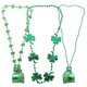 thumbnail image 2 of St Patrick's Day Accessories Green Plastic Necklaces for Decoration 3 Pieces, 2 of 3