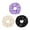 Black & White & Purple, variant on YooGuoGuo 3-Piece Wrinkles Edge Satin Large Scrunchies for Women Girls, No Damage Elastic Hair Ties, Bulk Ponytail Holder Hair Bands, Rubber Band Hair Accessories (White & Blue & Pink)