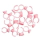 thumbnail image 5 of Paquete de 100 vasos de plástico para bordar en color rosa, bandeja de pegamento para pestañas postizas, anillo de emulsión de color, anillo de color, taza de anillo de color, 5 of 5