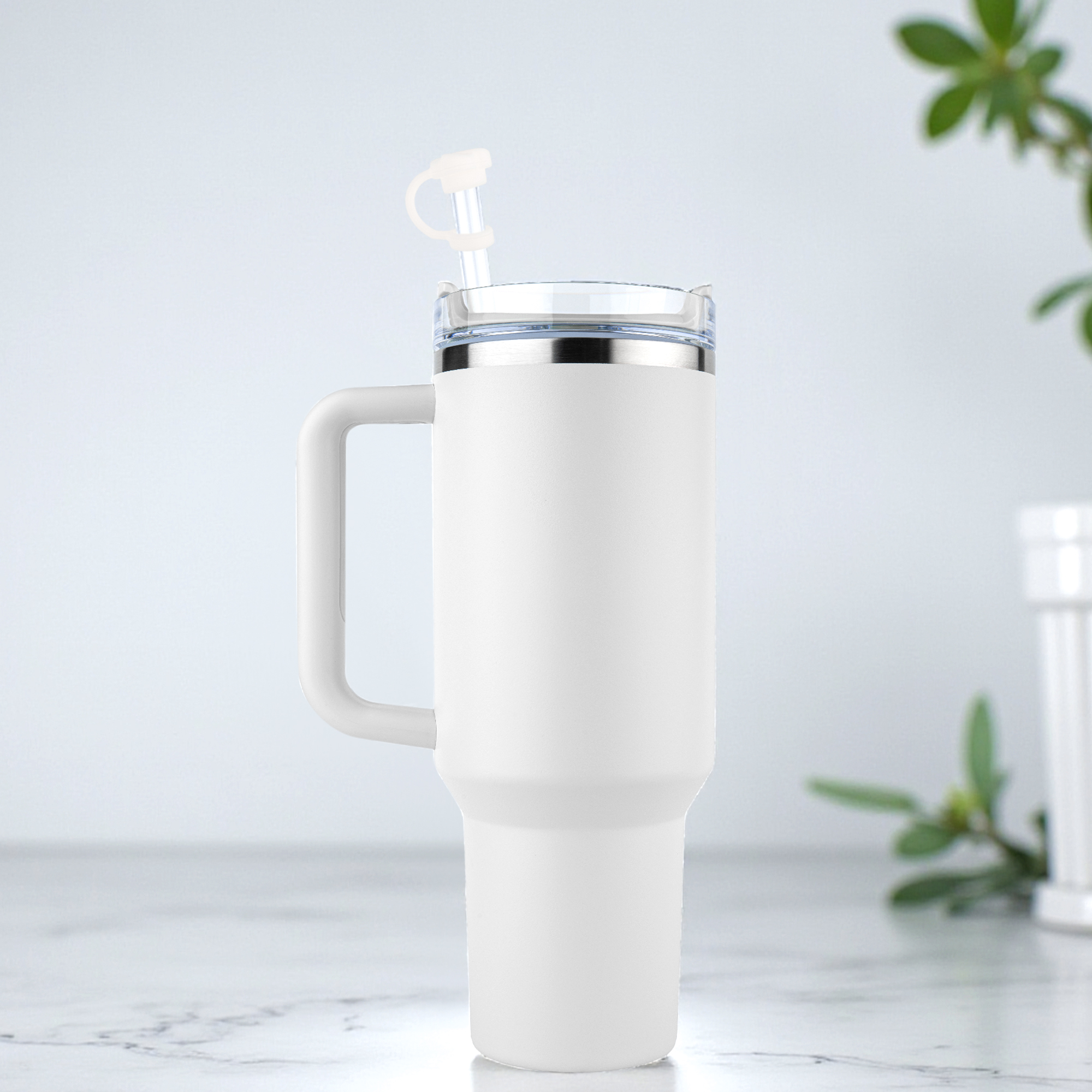 Unique Bargains Dust-Proof 30oz Straw Cover Set of 4 Clear