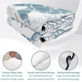 thumbnail image 4 of Full Quilt Set 78''x90'', Blue Turtle Coastal Lightweight Summer Bedspread Coverlet Set with 2 Pillow Shams, Summer Beach Nautical Coral Breathable All Season Quilt Bedding for Bedroom/Guest Room, 4 of 9