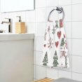thumbnail image 3 of Yayeee 100% Cotton Hand Towels for Bathroom 16" x 28" Soft Absorbent Kitchen Towel, Red Nordic Christmas, 3 of 7