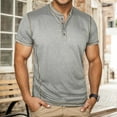 thumbnail image 2 of Nafuu Males T Shirts Solid Color Crew Neck Short Sleeve For Soft Breathable Everyday Tee Top Comfort Home Workout Shirts For Men, 2 of 7