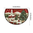 thumbnail image 3 of Mecorevxz Christmas Decorations,Half Round Doormat Non Slip Indoor Outdoor Entrance Semi Circle Area Rug Washable Half Moon Rug Front Floor Mat for Christmas Decor（D）, 3 of 7