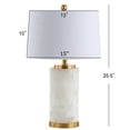 thumbnail image 5 of JONATHAN Y Eliza 25.5" Alabaster LED Table Lamp, White/Gold Leaf, JYL6203A, 5 of 8