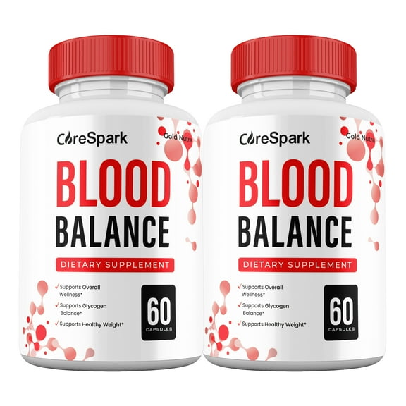 Core Spark Blood Capsules Supplement, CoreSpark Glycogen Pills Maximum Strength All Natural, 30 Day Supply per Bottle (2 Pack)