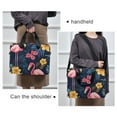 thumbnail image 6 of FORMRS 16" Laptop Sleeve Bag Carrying Case with Handle Travel Shoulder Briefcase, Red Floral Flamingo, 6 of 8