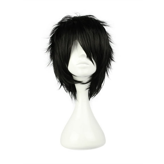 Unique Bargains Wigs for Women 13" Black Wigs for Black Women with Wig Cap