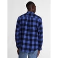 thumbnail image 3 of George Men's and Big Men's Double Pocket Flannel Shirt, Sizes XS-3XLT, 3 of 5