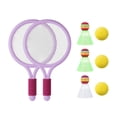 thumbnail image 4 of Kids Tennis Rackets Rackets Ball Tennis Racquet Badminton Shuttlecocks Badminton Birdies Badminton Sets for Junior, Children ,Beginner,Players Violet, 4 of 8