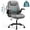 Gray, variant on TudoFish Leather Office Chair, Big and Tall 400LBS Ergonomic Desk Chair with Adjustable Lumbar Pillow High Back Flip-up Arms Height Adjustable Tilt Swivel for Home Office, Brown