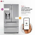 thumbnail image 2 of LG LMXC22626S 22 Cu. Ft. Stainless Smart French Door Double Freezer Refrigerator, 2 of 5