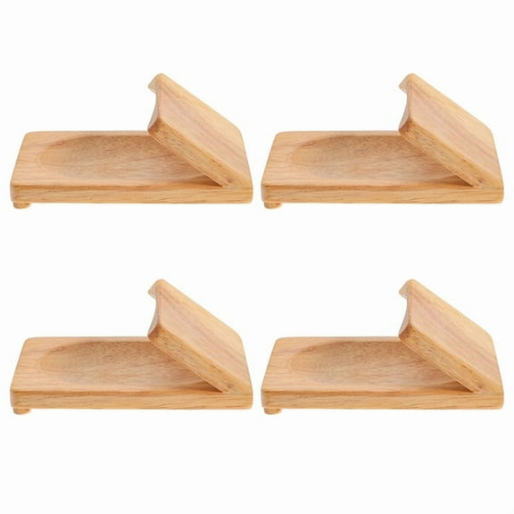4X Oyster Shucking Opener Shucker Seafood Clamp Tool Holder Shellfish Hand Shellcrab Sheller,4 x Oyster Shucking Opener,Wood Color