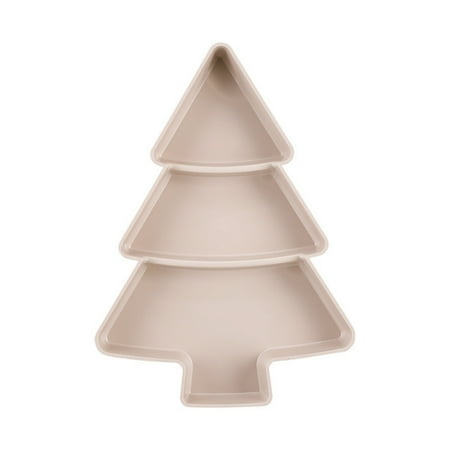 

Christmas Tree Decoration Food Tray Plastic Tray Snack Tray Christmas Candy Tray Christmas Sauce Tray Snack Tray Fruit Tray 10X7 Inches