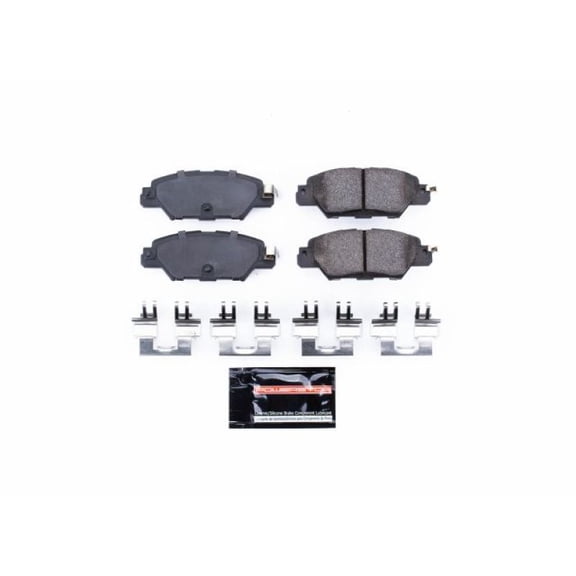 Power Stop Z23-1846 Z23 Evolution Sport Carbon Fiber-Ceramic Brake Pad -Rear