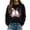 Black, variant on Solthread Womens Halloween Sweatshirt In October Stay Bootiful Ribbon Ghost Pair Graphic Print Everyday Crewneck Pullover for Cool Autumn Weekends and Festive Casual Tops