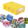 thumbnail image 2 of Cuadros Decorativos Caja de almacenamiento de plástico multifuncional ensamblable para accesorios de pintura de diamantes Wdftyju embutido en tela, 2 of 5