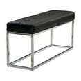 thumbnail image 3 of Heavenly Collection Banc en Cuir Noir, 3 of 3