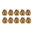 thumbnail image 1 of 10 Unids de Colgantes Cabeza de León Puede Usar  Colgante de Collar, Material Aleación Dorado Macarena Colgantes de cabeza de león, 1 of 8