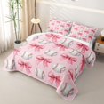 thumbnail image 3 of spefrowx Kawaii Baseball Print Quilt King for Girls, Pink Princess Bowknot King Coverlet Set, 3pcs, 3 of 7
