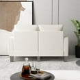 thumbnail image 2 of Gzxs 53" Beige Loveseat, Modern Upholstered Fabric Sofa Couch for Living Room, 2 of 5