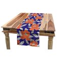 thumbnail image 1 of Flower Table Runner, Illustration of Floral Themes Detailed Magnolia Silhouettes Season Art, Dining Room Kitchen Rectangular Runner, 3 Sizes, by Ambesonne, 1 of 2