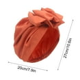 thumbnail image 3 of Neoyler Women's Fashion Wrap Head Cap Soft Stretchy French Retro Turban Suit for Hair Braids Box Braids High Ponytails Buns Hijabs Sleeping Chemo Bad Hair Days, 3 of 8