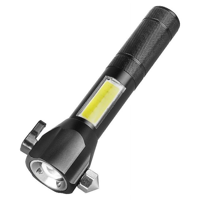 Luz de trabajo LED recargable, luz de inspección 2 en 1 con rotación de 360 grados y lámpara de antorcha con base magnética y gancho para taller en casa