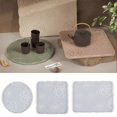 thumbnail image 2 of 3PCS Camellia Coaster Resin Silicone Mold Coffee Coaster Tray Mold, 2 of 5