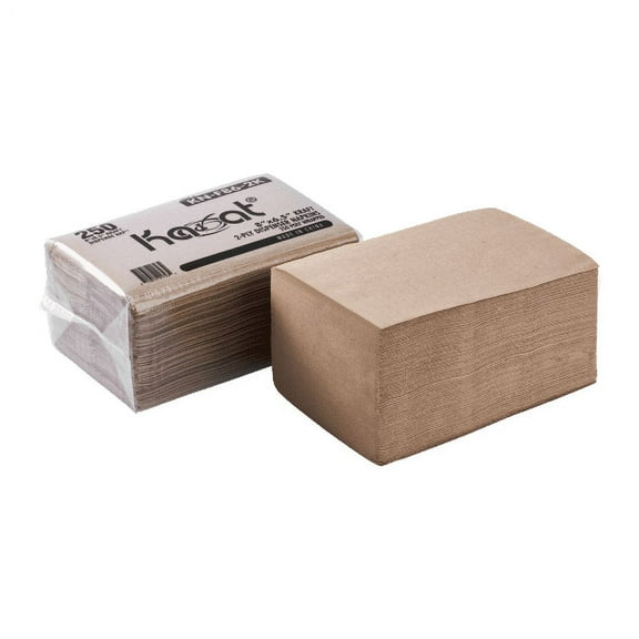 Karat 8"x6.5" Interfold Dispense Napkins - Kraft - 6,000 ct